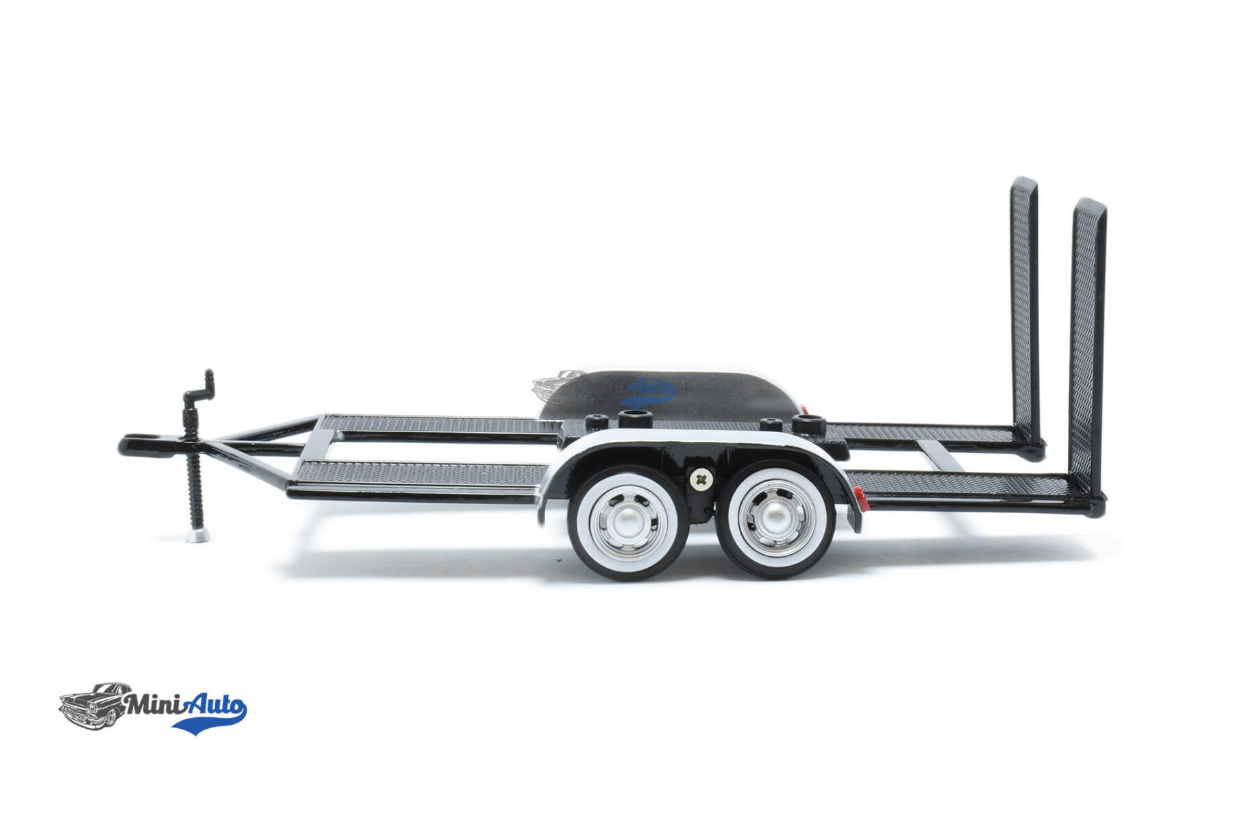 Trailer for 1:24 models with winder arm - Black/Silver - Image 3