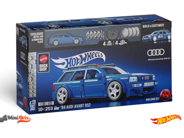 Audi - Set 2x A4 Rs2 Avant Sw Station Wagon 1994 - 253 Pezzi - 253 Pcs + A4 RS2 1/64 Scale - Blue