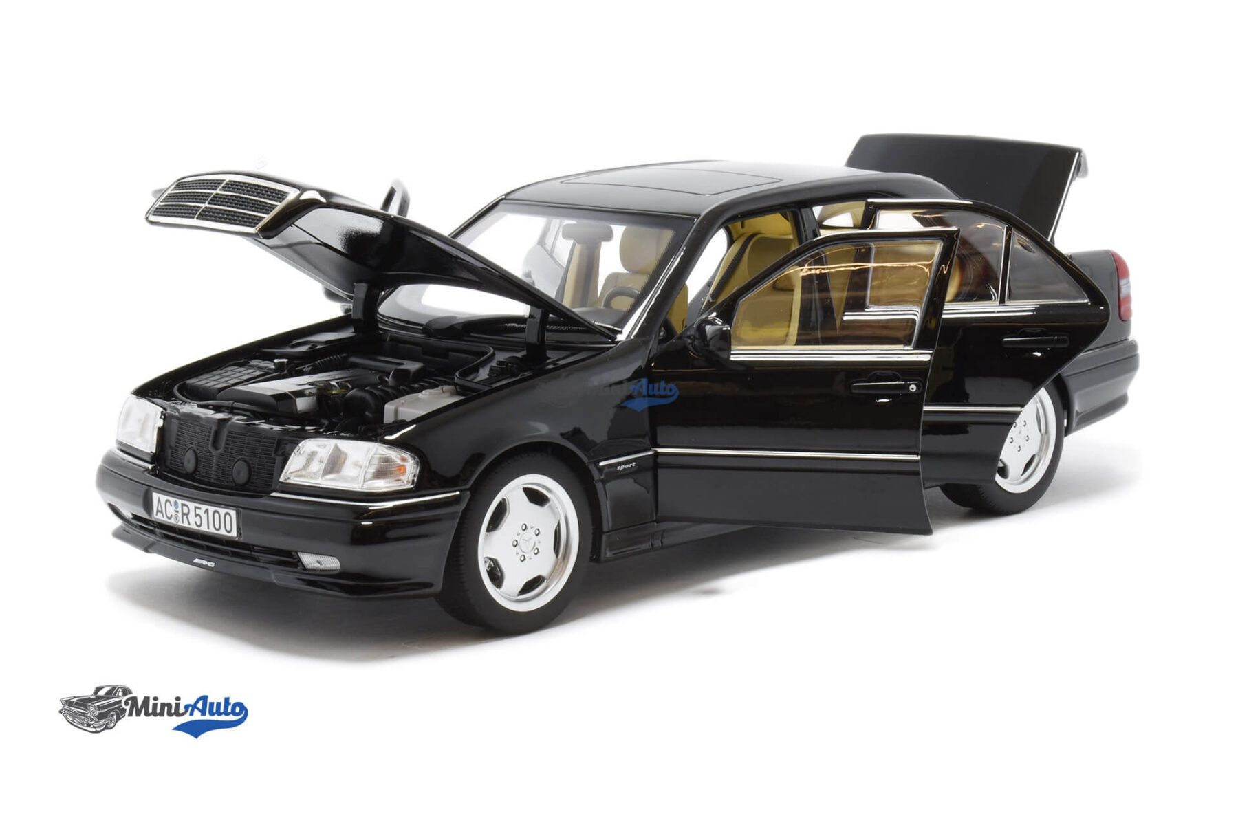 Mercedes Benz C36 AMG C-Class W202 - 1993 - Black - Image 2