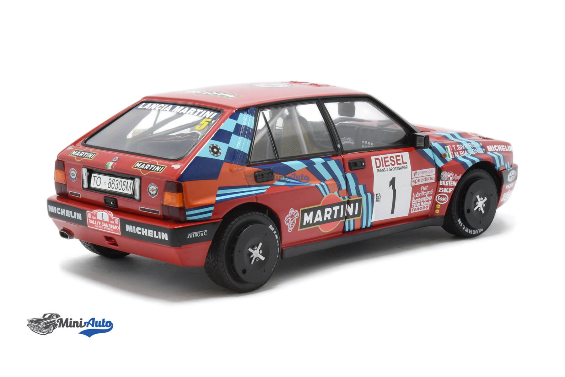 Lancia Delta HF Integrale N1 M. Biasion - 1989 - Red - Image 3