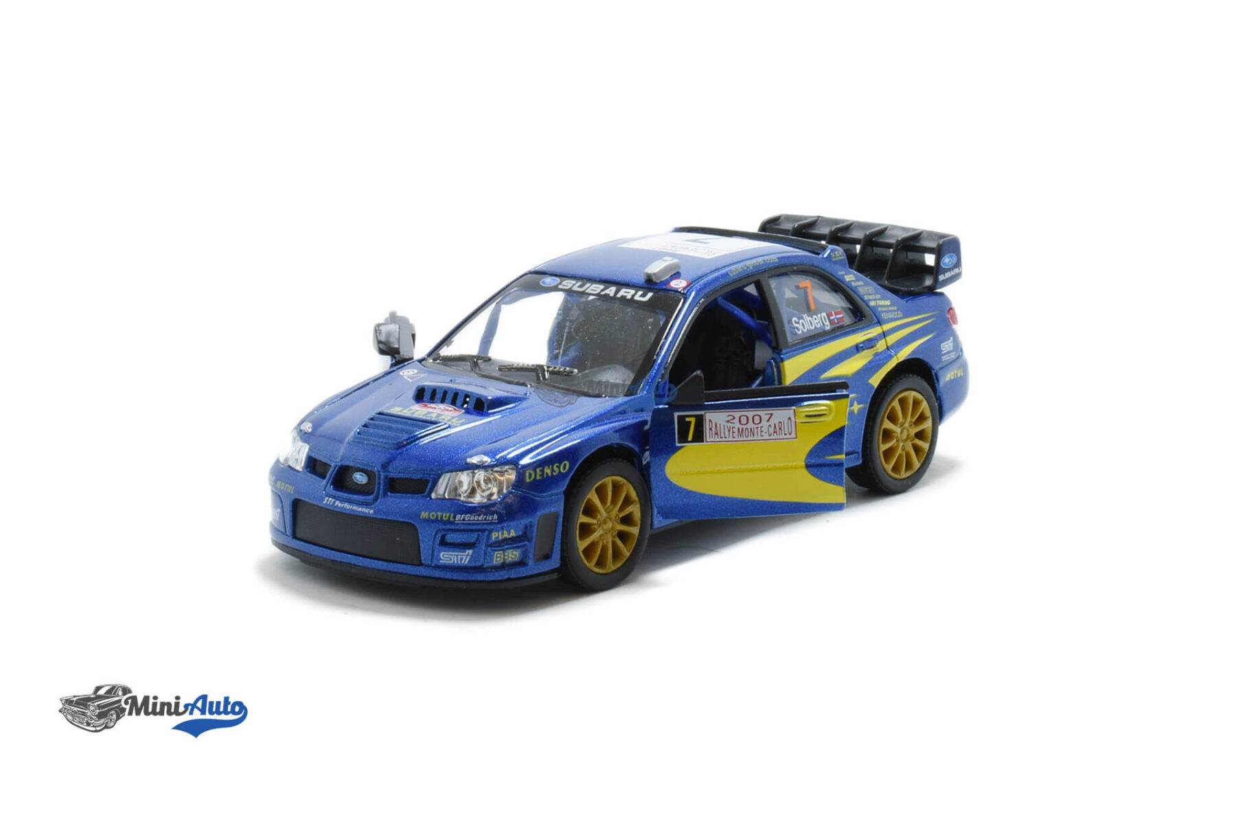 Subaru Impreza WRC - 2007 - Blue/Yellow 1/36 - Image 2