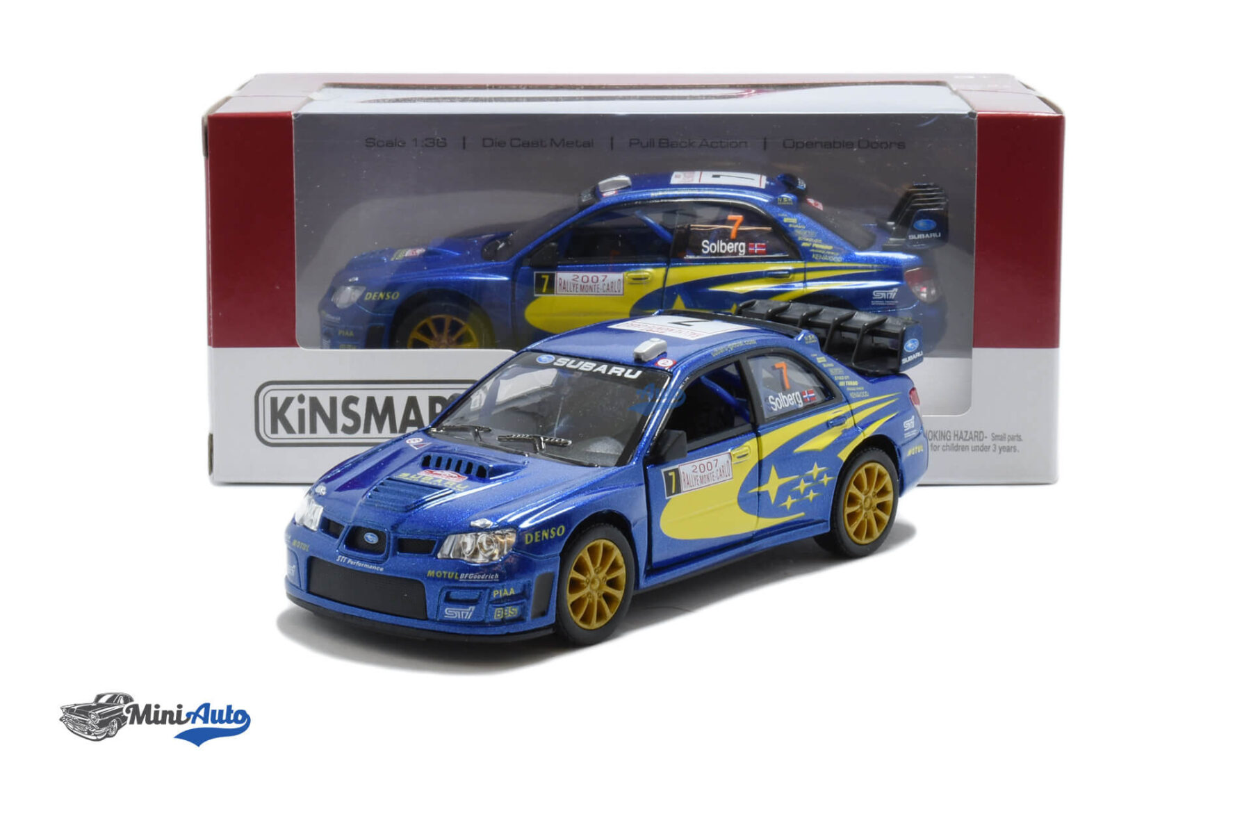 Subaru Impreza WRC - 2007 - Blue/Yellow 1/36 - Image 6