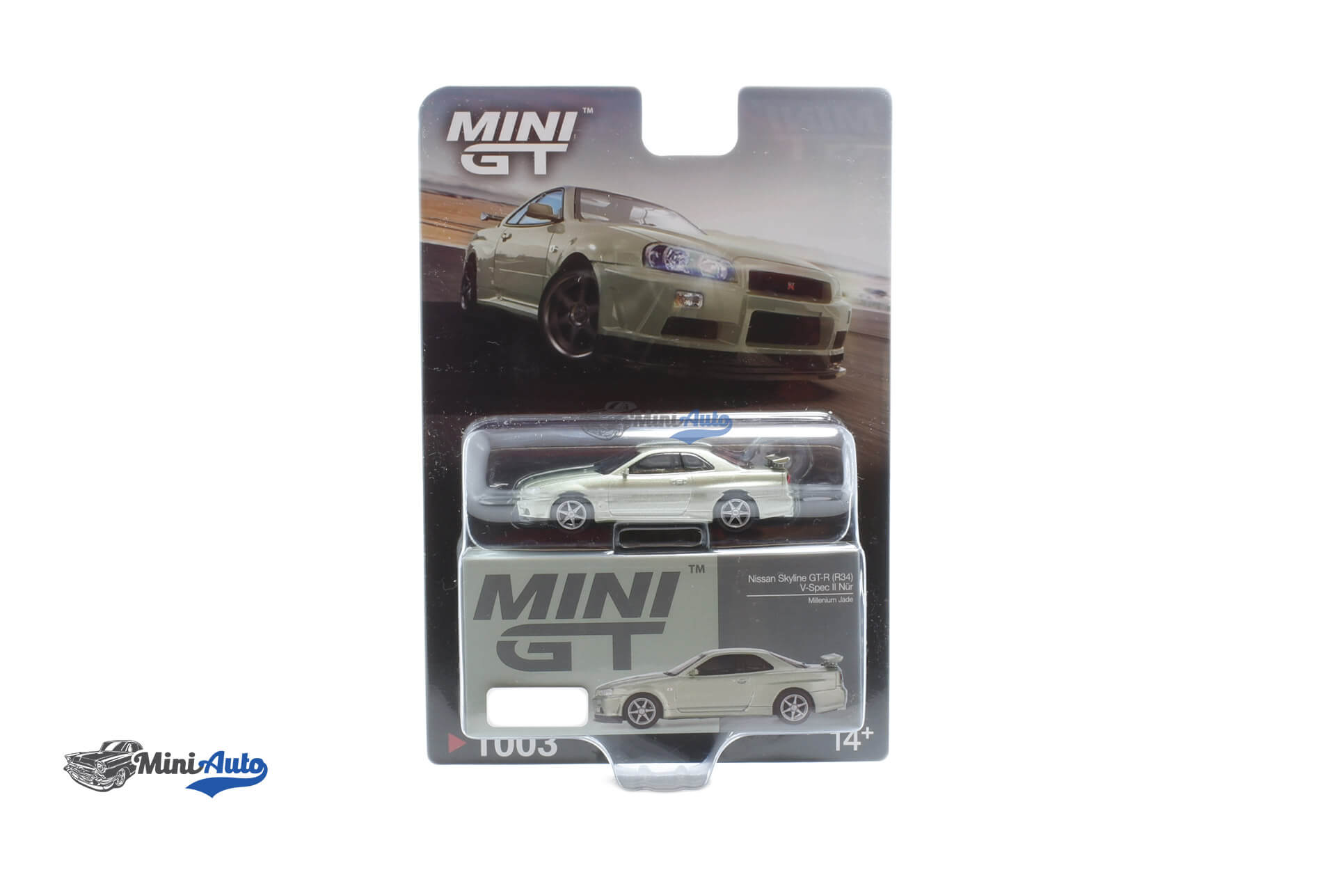 MGT01003BL---Nissan-Skyline-GTR-R34-V-Spec---2002---Green_1 Nissan Skyline GTR R34 V-Spec - 2002 - Green - Image 1