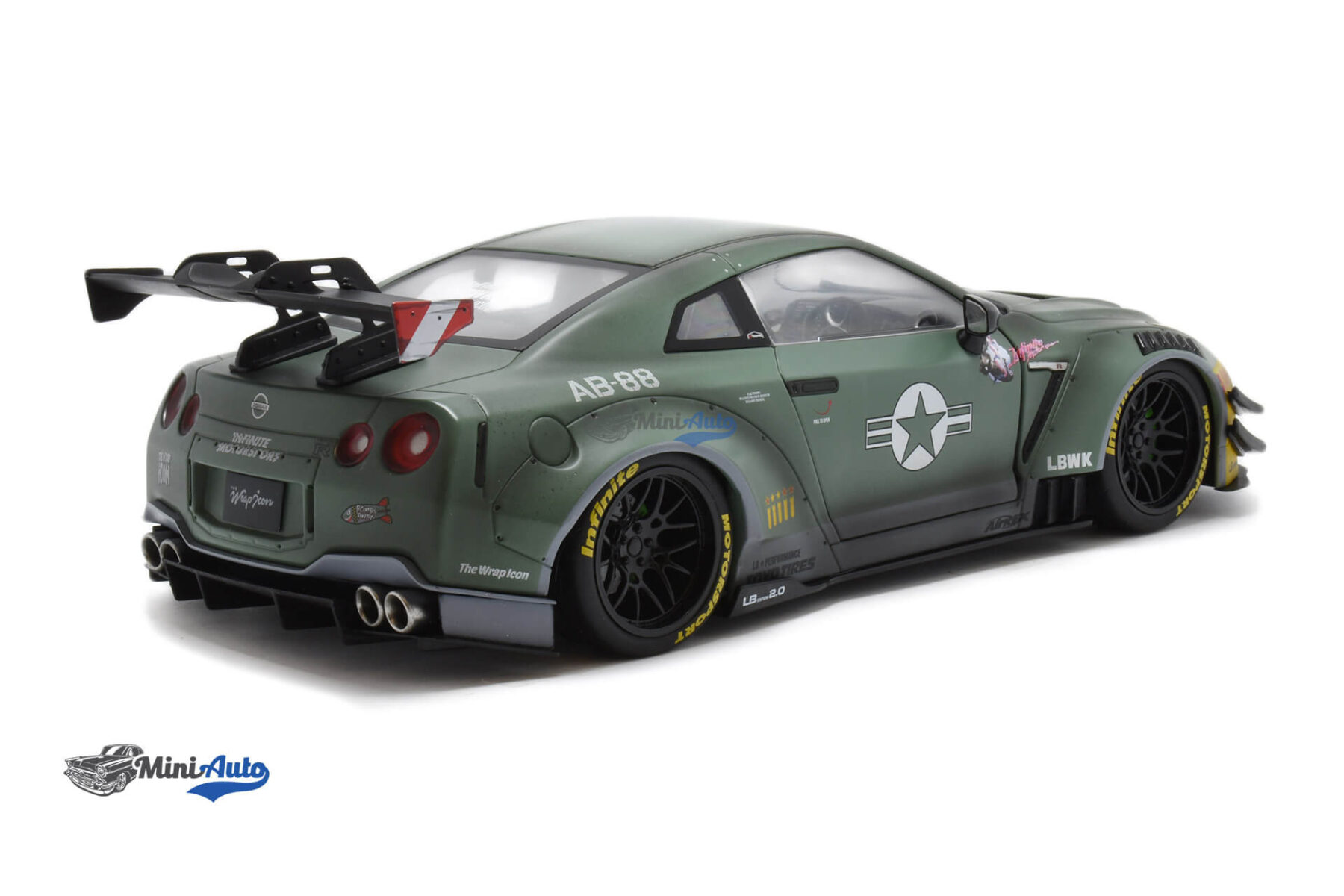 Nissan GTR R35 LWB ARMY - 2020 - Green - Image 3