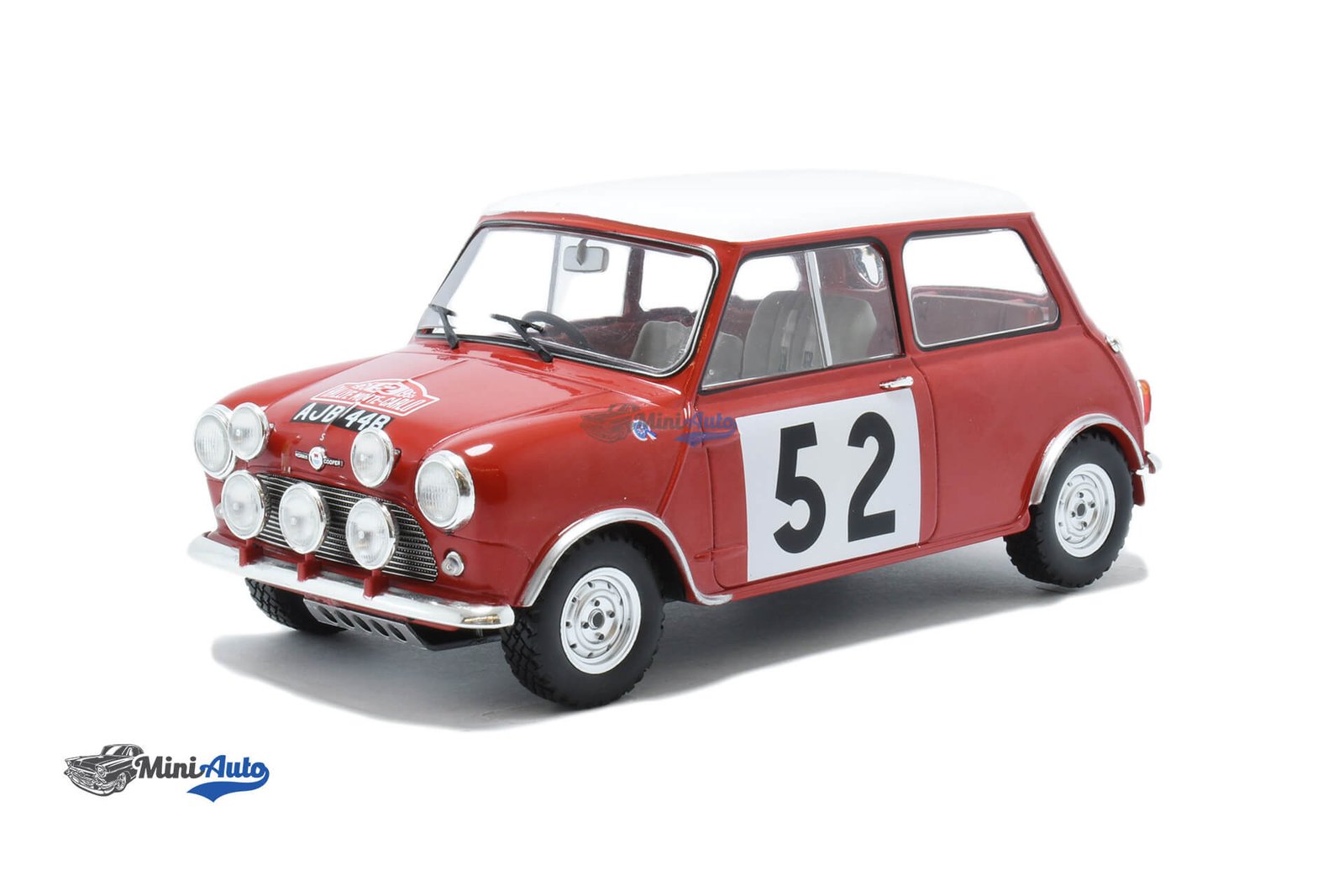 NOVRAL040---Mini-Mirris-Cooper-S-N52-Timo-Makinen---1965---RedWhite_1 Mini Mirris Cooper S N52 Timo Makinen - 1965 - Red/White - Image 1