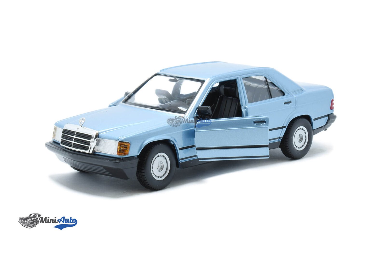 Mercedes 190E 2.6 W201 - 1990 - Light Blue - Image 2