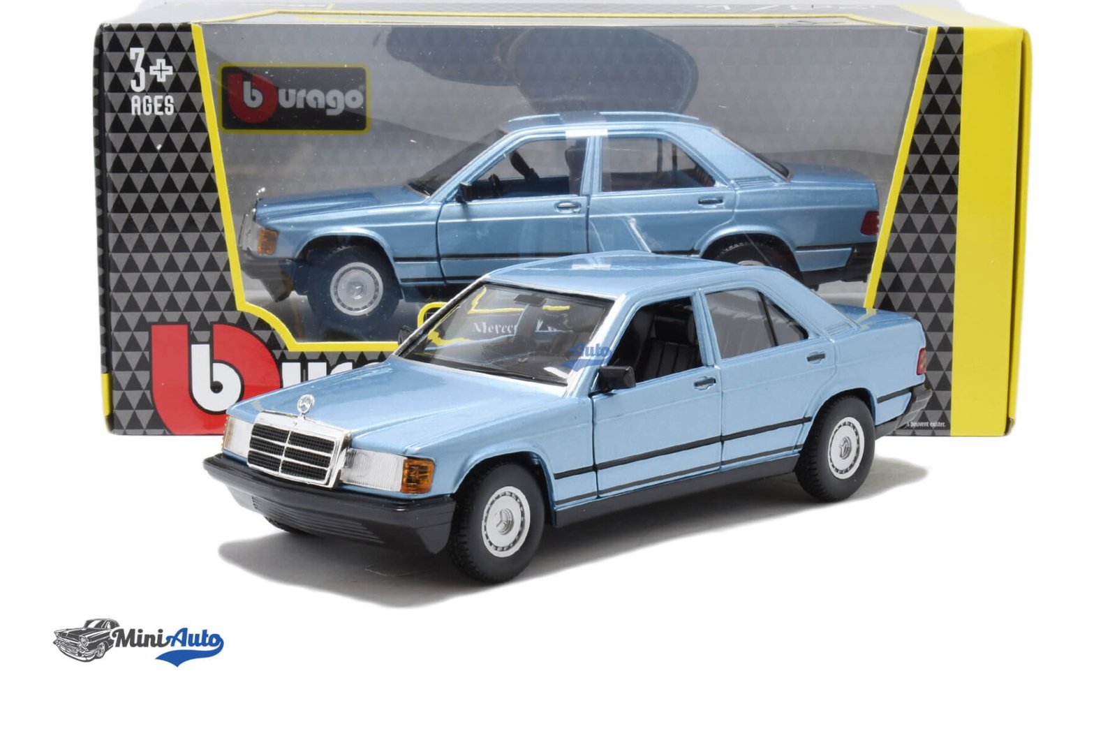 Mercedes 190E 2.6 W201 - 1990 - Light Blue - Image 6