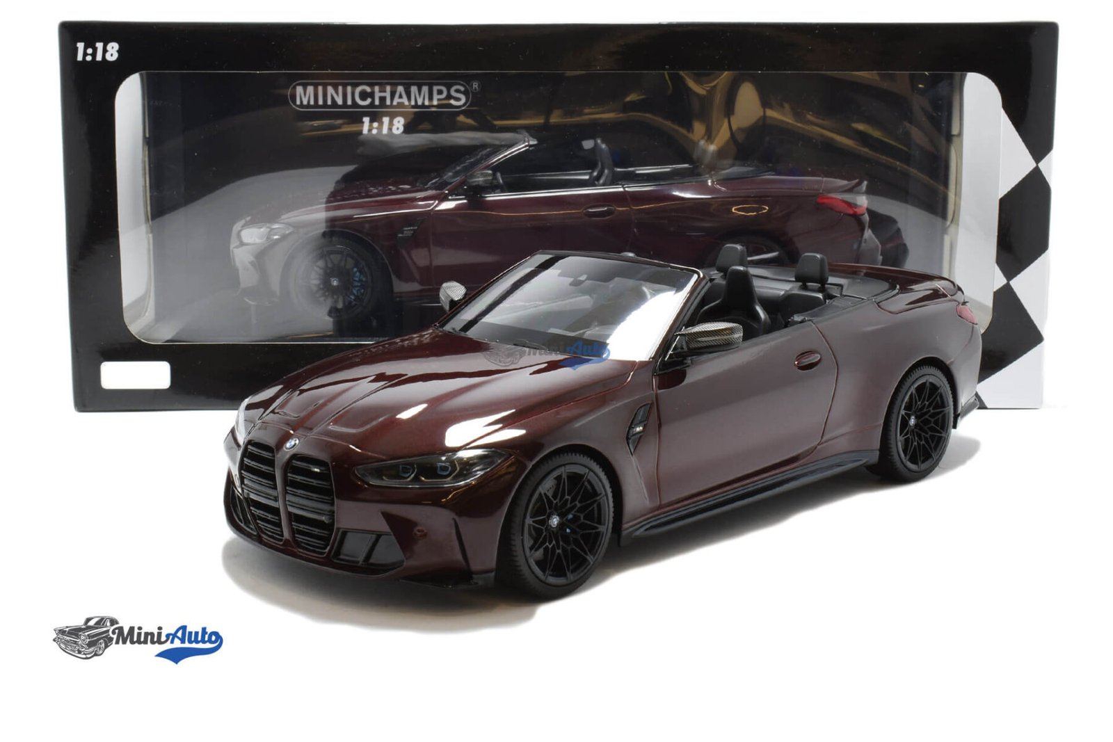BMW M4 Cabriolet Limited 402pcs - 2020 - Dark Red - Image 4