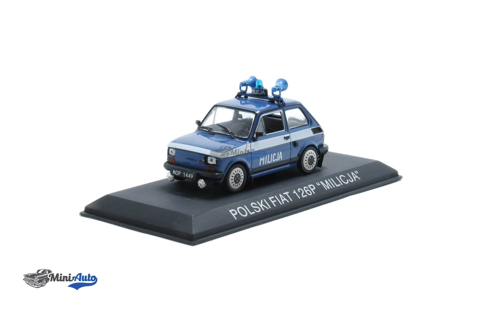 NOVFIAT8---Fiat-126P-Milicja---1984---Blue_1 Fiat 126P Milicja - 1984 - Blue - Image 1