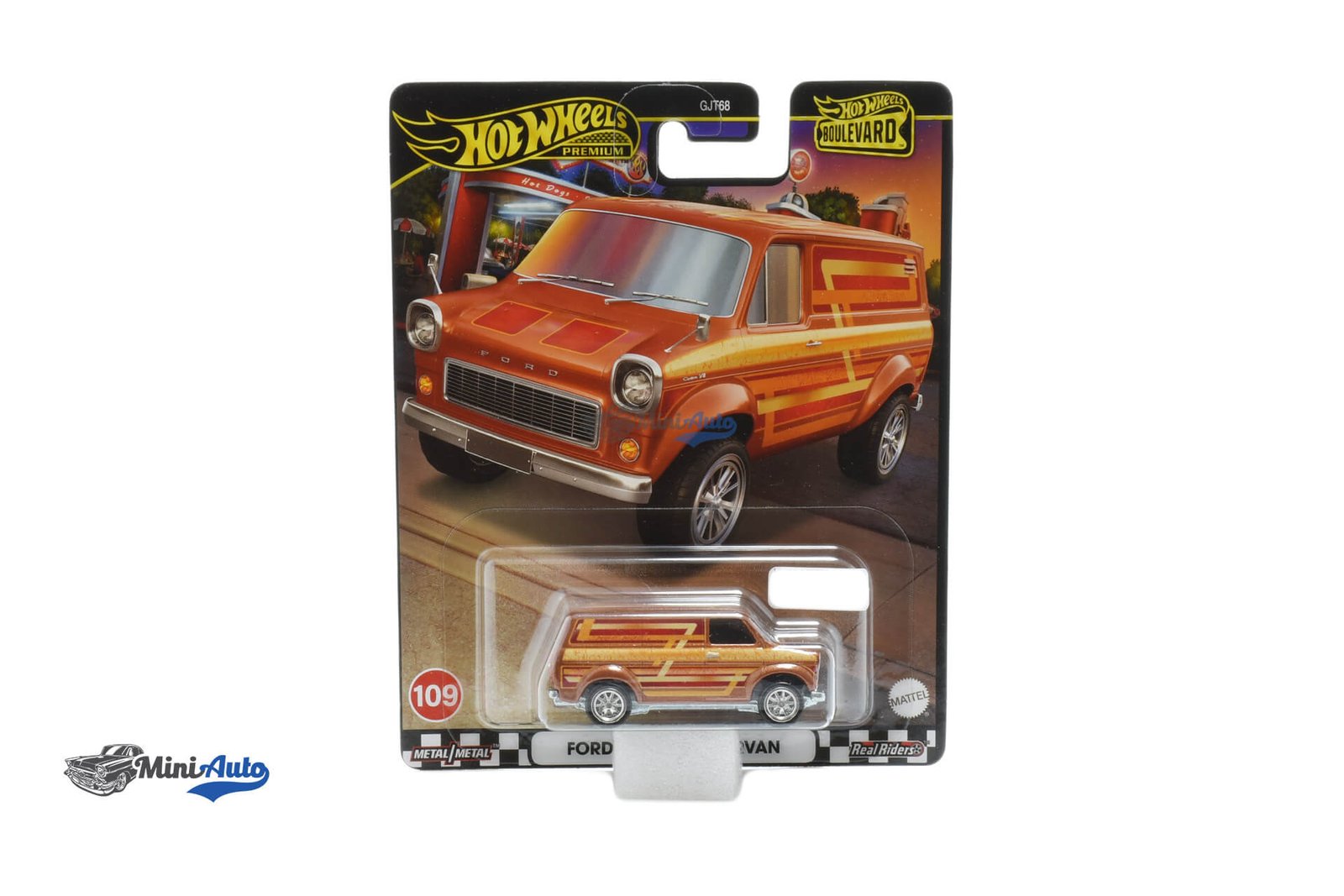HWMVHRT76---Ford-Transit-Super-Van---1980---Orange_1 Ford Transit Super Van - 1980 - Orange - Image 1