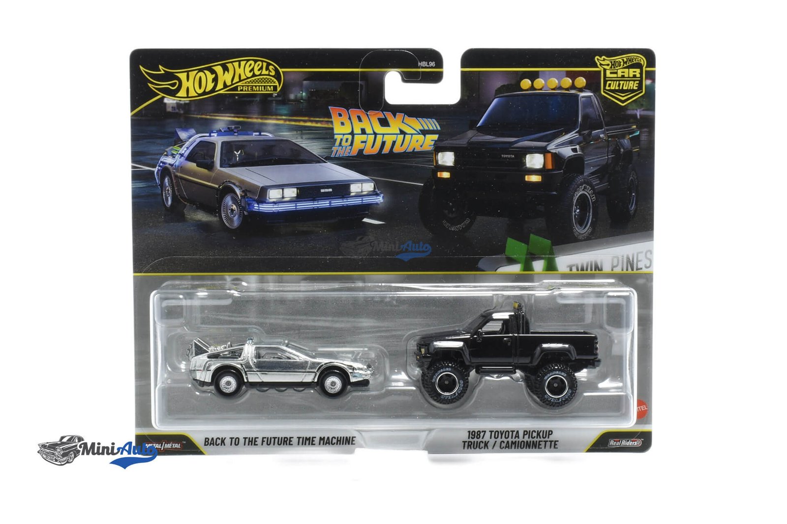HWMVJHW48---Toyota-Hilux-&-DeLorean-Time-Machine---1987---BlackSilver_1 Toyota Hilux & DeLorean Time Machine - 1987 - Black/Silver - Image 1