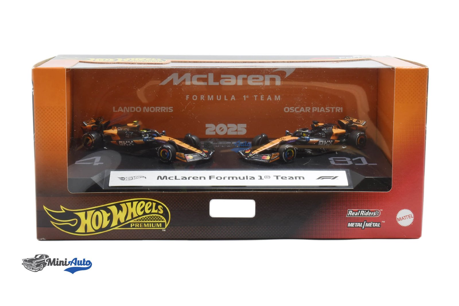 HWMVJMM91---McLaren-F1-Oscar-Piastri-N81-and-Lando-Norris-N4---2025---BlackOrange_1 McLaren F1 Oscar Piastri N81 and Lando Norris N4 - 2025 - Black/Orange - Image 1